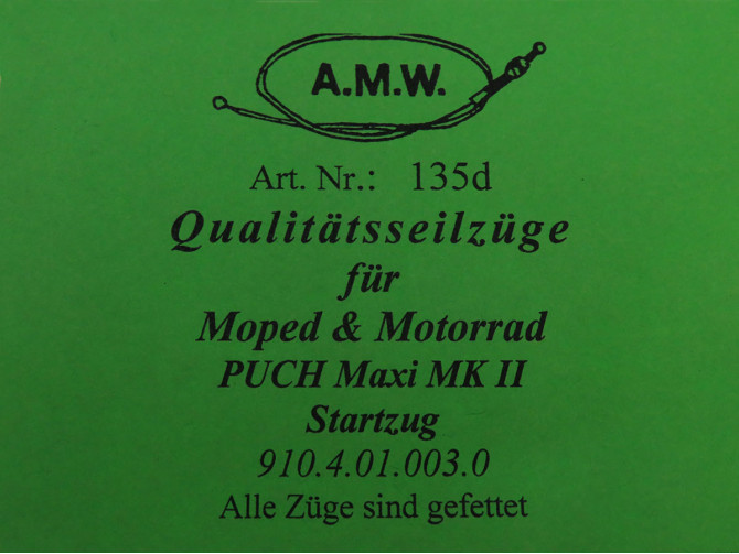 Bowdenzug Puch Maxi MK2 Startzug A.M.W.  photo